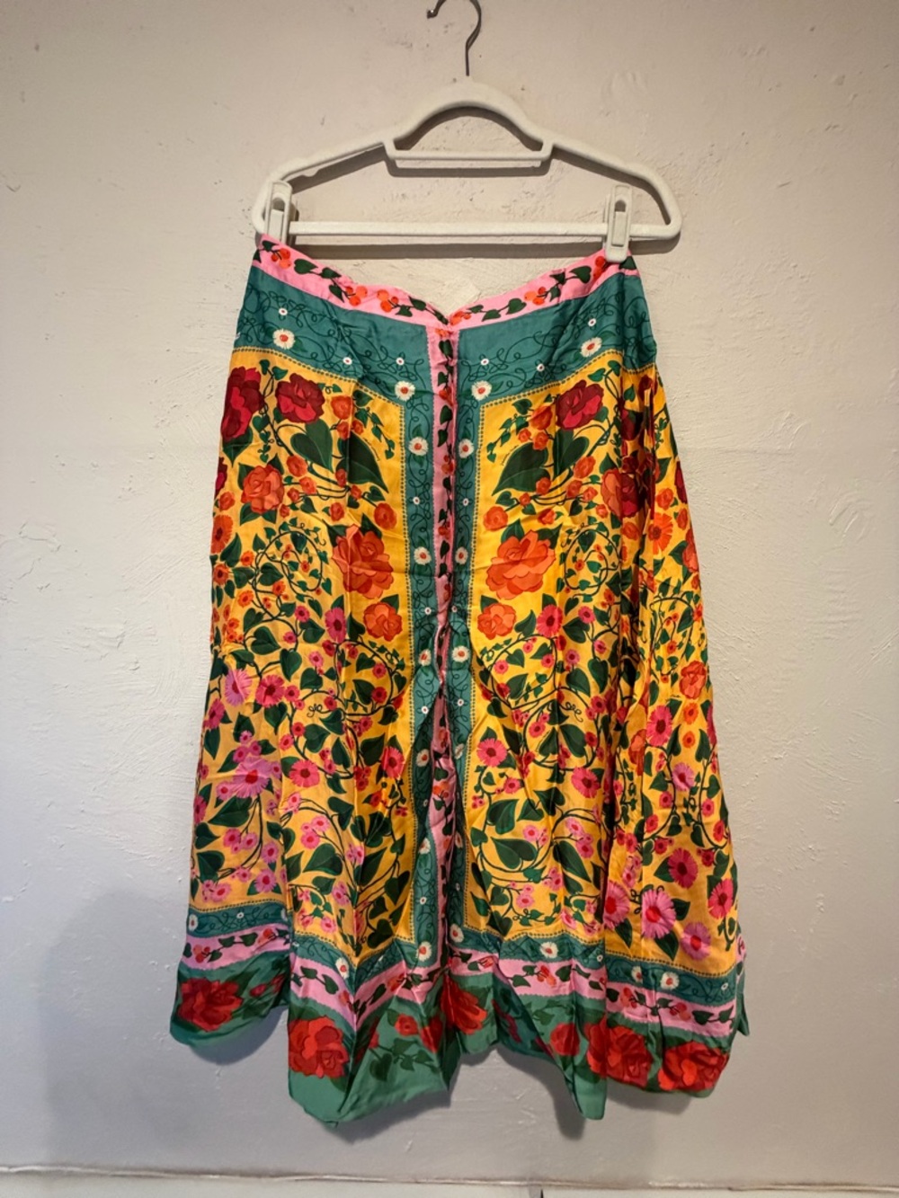 Farm Rio Heart Ivy Scarf Midi Skirt - Picture 5 of 8